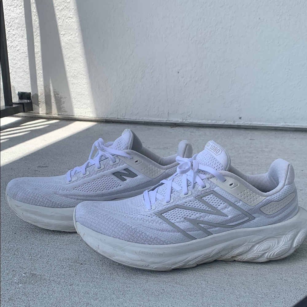 New Balance Men’s 1080 White Running Shoes US 11